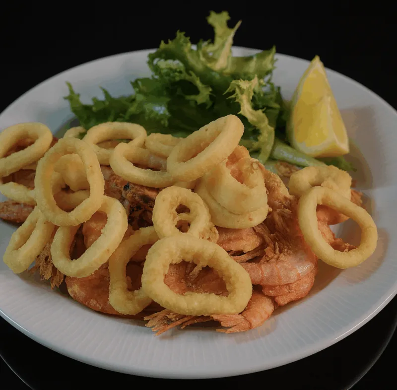 Frittura di calamari e gamberi